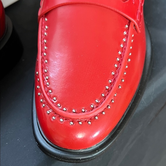 Franco Sarto Classic Red Loafers - Picture 6 of 6